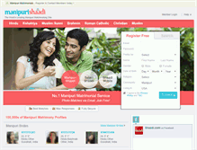 Tablet Screenshot of manipurishaadi.com